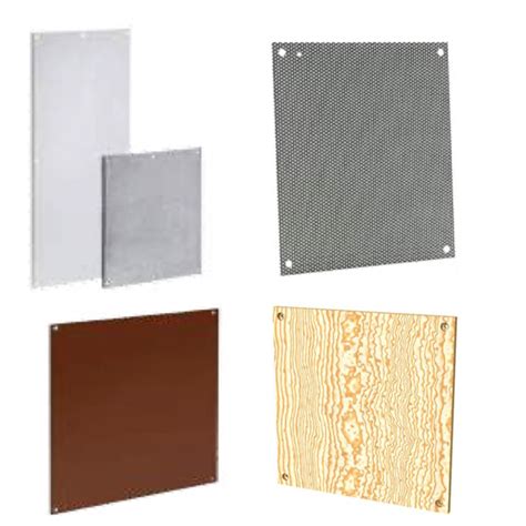 Enclosure Backplates: Full & Half Height Panels, Aluminum, 